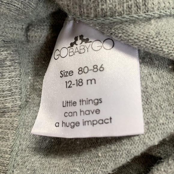 GoBabyGo oeko-Tex certified grey tights 12-18 months - Picture 7 of 7